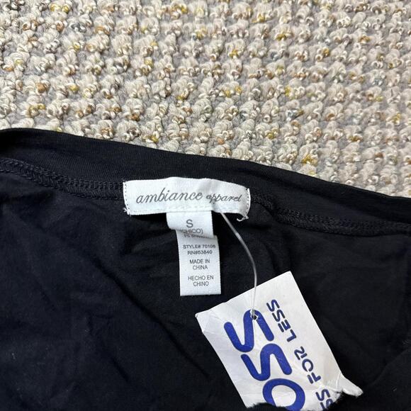 NWT Cute vintage y2k black tight long sleeve Henley grunge v neck top - Picture 6 of 7